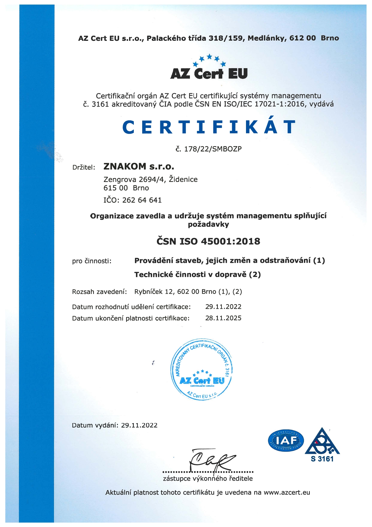 OHSAS 45001-2018